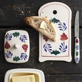 Boerenbont - Botervloot - Aardewerk - Inhoud 420ml - Afmeting 17,5x12 cm