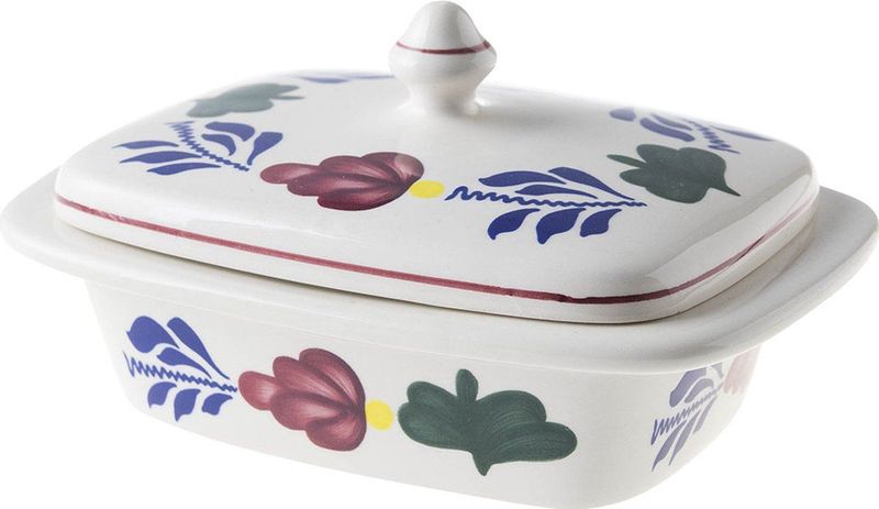 Boerenbont - Botervloot - Aardewerk - Inhoud 420ml - Afmeting 17,5x12 cm
