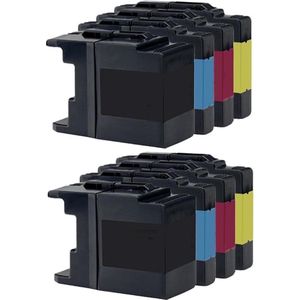 Geschikt voor Brother LC1240 / LC-1240 Inkt cartridges - Multipack 8 Inktpatronen - Geschikt voor Brother DCP/MFC - J725DW - J925DW - J925W - J430W - J5910DW - J6510DW - J6710DW - J6910DW - J825DW