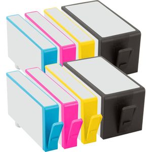 Geschikt voor HP 920XL inktcartridges (8) - Geschikt voor Officejet 6000 - 6500 - 6500A - 7000 - 7500A