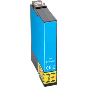 Geschikt voor Epson 34 / 34XL inktcartridge Cyaan - Geschikt voor Epson WorkForce Pro WF-3725DWF en WF-3720DWF - Inktpatroon - Inkt - T3472