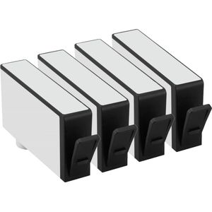 Geschikt voor HP 364XL inktcartridges - 4X Zwart - Geschikt voor HP Photosmart 5510 - 5514 - 5515 - 5520 - 5522 - 5524 - 5525 - 6510 - 6520 - 6525 - 7510 - 7520