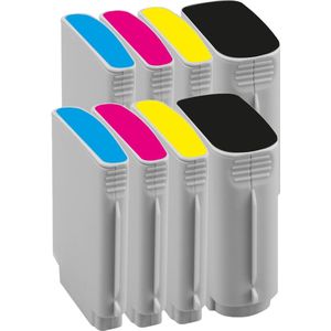 Geschikt voor HP 940 / HP 940XL inkt cartridges - Set 8 Inktpatronen - Geschikt voor HP Officejet Pro 8000 - 8500 - 8500A