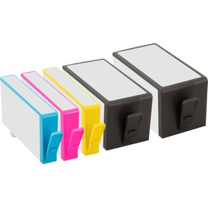 Geschikt voor HP 920 / HP 920XL inktcartridges - Multipack Inkt + Extra Zwart - Geschikt voor HP Officejet 6000 - 6500 - 6500A - 7000 - 7500A