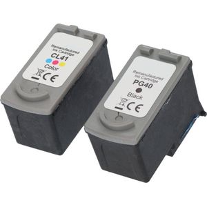 Geschikt voor Canon PG-40 / CL-41 XL Inktcartridges - IP1800 - IP2600 - MP190 - MP210 - MP220 - MP450 - MP460