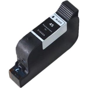Geschikt voor HP 45 XL Inktcartridge Zwart - Geschikt voor Officejet G55 - G85 - G95 - K60 - K80 - Photosmart 1000 - 1100 - 1115 - DeskJet 1180C - 1220C - 1280 - 51645AE