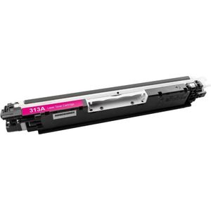 Geschikt voor HP 126A / CE-313A Toner cartridge - Magenta - Geschikt voor HP Color LaserJet Pro CP1025 - CP1025NW - Pro 100 M175A - Pro 100 175NW - TopShot M275