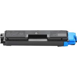 Geschikt voor Kyocera TK-580C Toner cartridge - Cyaan - Geschikt voor Kyocera Ecosys P6021CDN - Kyocera FS C5150DN