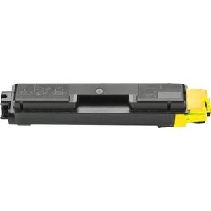 Geschikt voor Kyocera TK-580Y Toner cartridge - Geel - Geschikt voor Kyocera Ecosys P6021CDN - Kyocera FS C5150DN