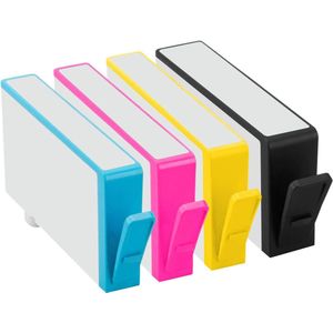 Geschikt voor HP 364XL inktcartridges - Multipack 4 kleuren - HP Photosmart 5510 - 5514 - 5515 - 5520 - 5522 - 5524 - 5525 - 6510 - 6520 - 6525 - 7510 - 7520 - B110 - B210 - B8550 - C5380 - C6380 - D5460
