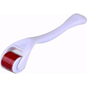 Derma Roller I Dermaroller I Dermarolling I 540 Naalden | Baardroller I Stimuleert Haar en Baardgroei I Gezichtsverzorging | Huidverzorging | 3 mm I Wit