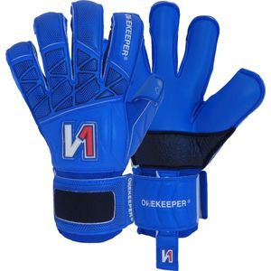 Onekeeper vector pupil keeperhandschoenen in de kleur blauw.