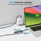 Voomy - 6-in-1 USB-C Hub - Zwart - Aluminium - Compact Ontwerp