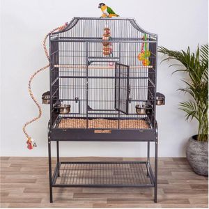 Keddoc Vogelkooi Florida - Vogelverblijven - 82x54x155 cm Donkergrijs