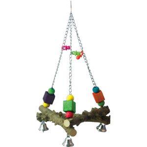 Keddoc Vogelspeelgoed Timely Triangle - Vogelspeelgoed - 38x20x5 cm Multi-Color