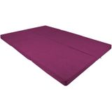 Opvouwbaar 2 persoons matras  Wasbare hoes  195cm x 120cm x 7cm  Violet