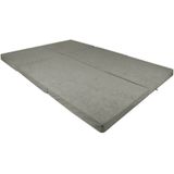 Opvouwbaar 2 Persoons Matras  Wasbare Hoes  195cm X 120cm X 7cm  Grijs