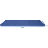 Logeermatras - navy blauw - camping matras - reismatras - opvouwbaar matras - 195 x 80 x 10