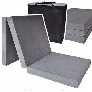 Viking Choice Opvouwbaar Logeermatras Grijs 195x80x15 cm - Campingmatras met Draagtas