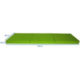 Logeermatras extra dik - groen - camping matras - reismatras - opvouwbaar matras - 195 x 80 x 15