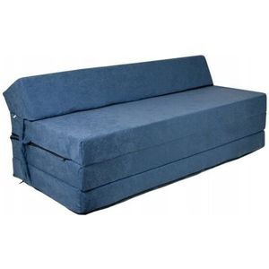 Opvouwbaar Matras - Navy - Wasbare Hoes - Compact en Comfortabel