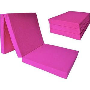 Viking Choice Kinder logeermatras - roze - opvouwbaar - 120 x 60 x 6