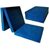 Viking Choice Kinder logeermatras - Donker Blauw - Opvouwbaar - 120 x 60 x 6