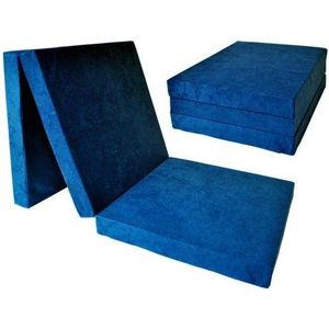 Viking Choice Kinder logeermatras - Donker Blauw - Opvouwbaar - 120 x 60 x 6