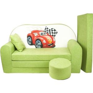Viking Choice Kinder slaapbank set - Luxe meubelset voor kinderen - Complete set met slaapbank, voetenbank, hoofdkussen en matras