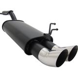 Sport Achterdemper - Ford Fiesta MK6 - RVS Eindpijp - Gealuminiseerd Staal