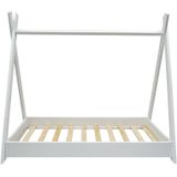 Tipi bed - 80x160 cm - kinderbed - wit