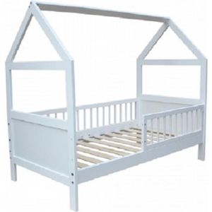 Peuterbed huisje - 140 x 70 cm - massief vurenhout