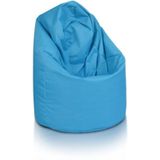 Zitzak fauteuil blauw- loungestoel zitkussen relaxkussen