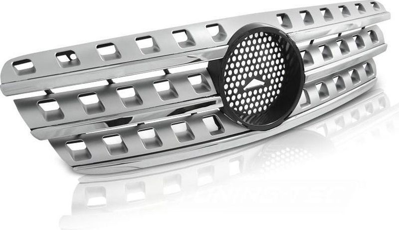 Grill MERCEDES W163 98-05 W164 AMG LOOK CHROOM-SILVER