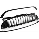 Grill MINI COOPER S/JCW 06-14 R56/57/55 GLANZEND ZWART