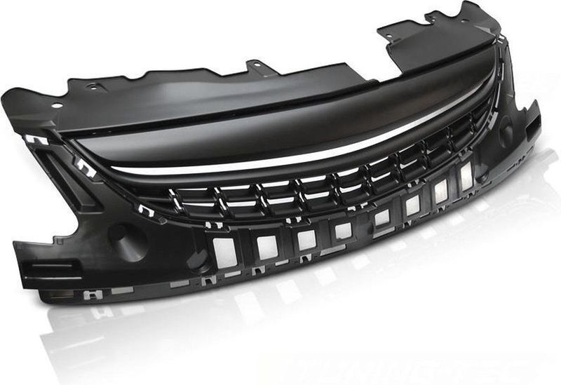 Grill - Opel Corsa D - Mat Zwart - Plug & Play Installatie