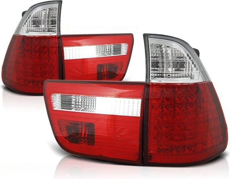 Achterlichten BMW X5 E53 09 99-10 03 ROOD HELDER LED