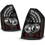Achterlichten - Chrysler 300C - Zwart - LED - Set van Twee