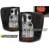 Achterlichten CHRYSLER JEEP GRAND CHEROKEE 99-05 05 ZWART LED