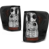Achterlichten CHRYSLER JEEP GRAND CHEROKEE 99-05 05 ZWART LED