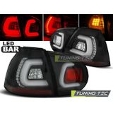 Achterlichten geschikt voor VW Golf 5 10-03-09 zwart LED strip