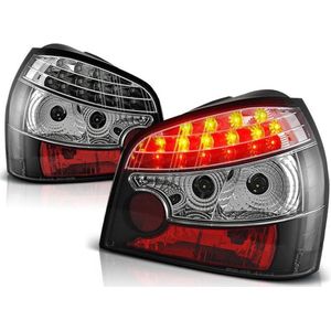 Achterlichten geschikt voor Audi A3 08 96-08 00 zwart LED