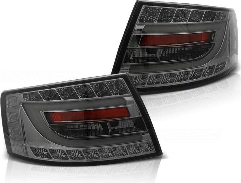 Achterlichten - AUDI A6 C6 SEDAN - 04 04-08 - SMOKE - LED 6PIN