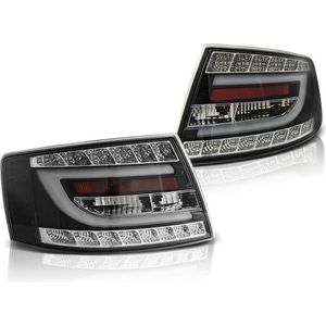 Achterlichten geschikt voor Audi A6 C6 sedan 04 04-08 zwart LED 7pin
