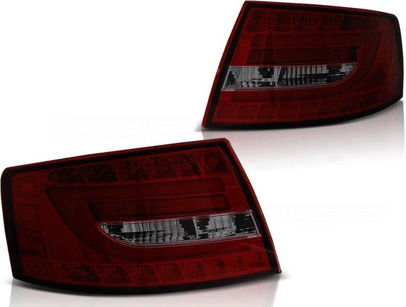 Achterlichten AUDI A6 C6 SEDAN 04 04-08 ROOD SMOKE LED 7PIN