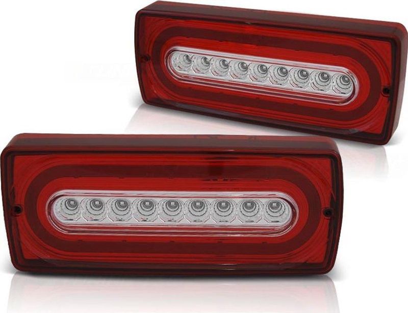 Achterlichten MERCEDES W463 G-Klasse 90-12 ROOD HELDER LED SEQ