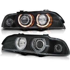 Koplampen Xenon BMW E39 09 95-06 03 ANGEL EYES D2S/H7 ZWART