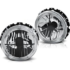 Buitenste koplampen VW GOLF 1 05 74-07 83 ANGEL EYES CHROOM ZWART