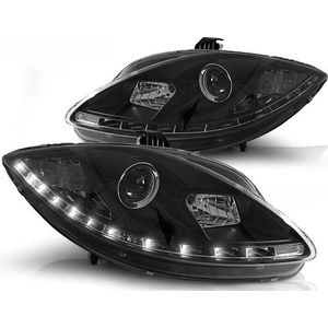Koplampen met parkeerlicht SEAT LEON ALTEA TOLEDO 06 05-09 ZWART