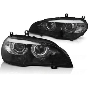 Koplampen Xenon BMW X5 E70 07-10 AE DRL LED ZWART AFS HID